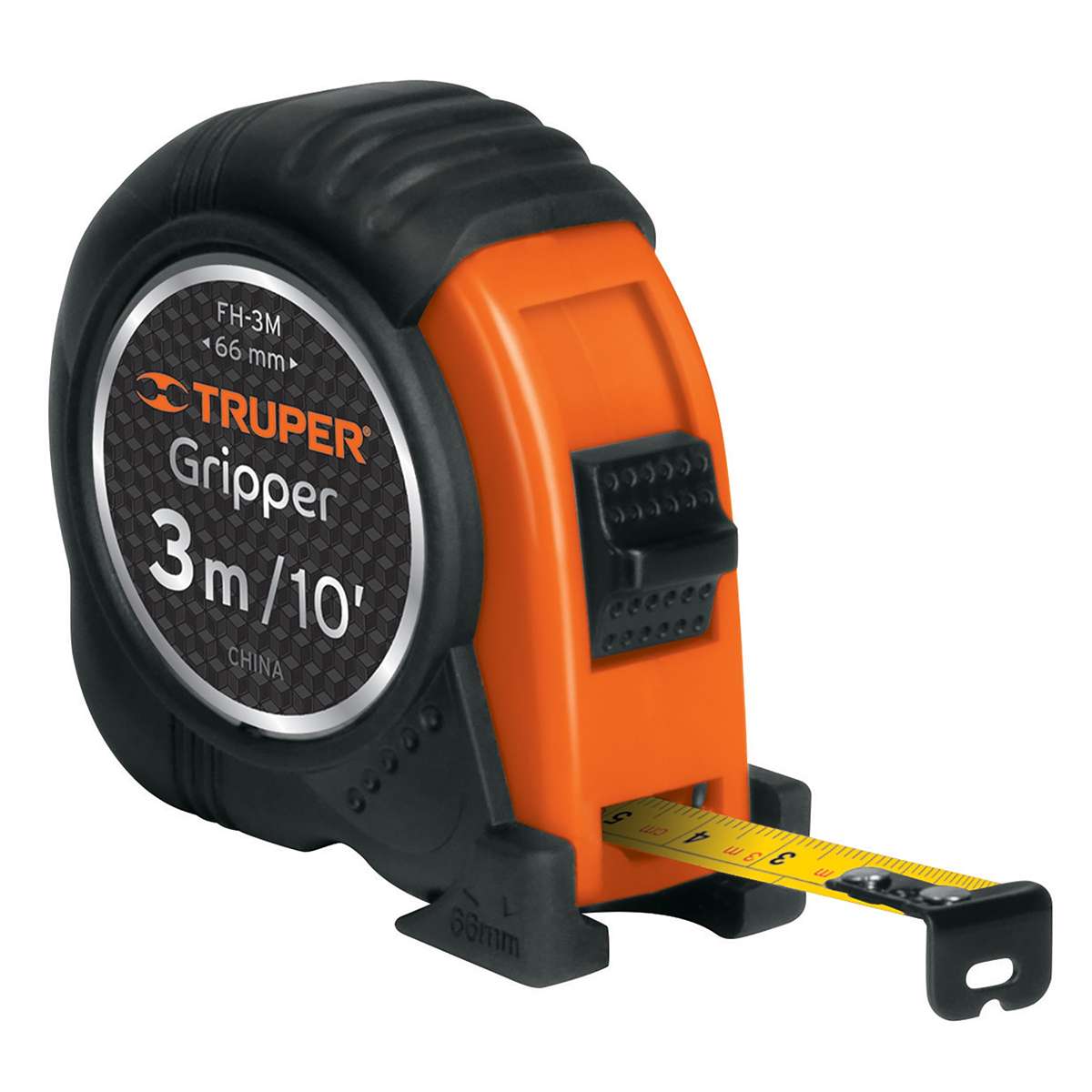 Cinta Metrica Contra Impactos Truper Gripper FH-30 De 3 Metros  X 13MM